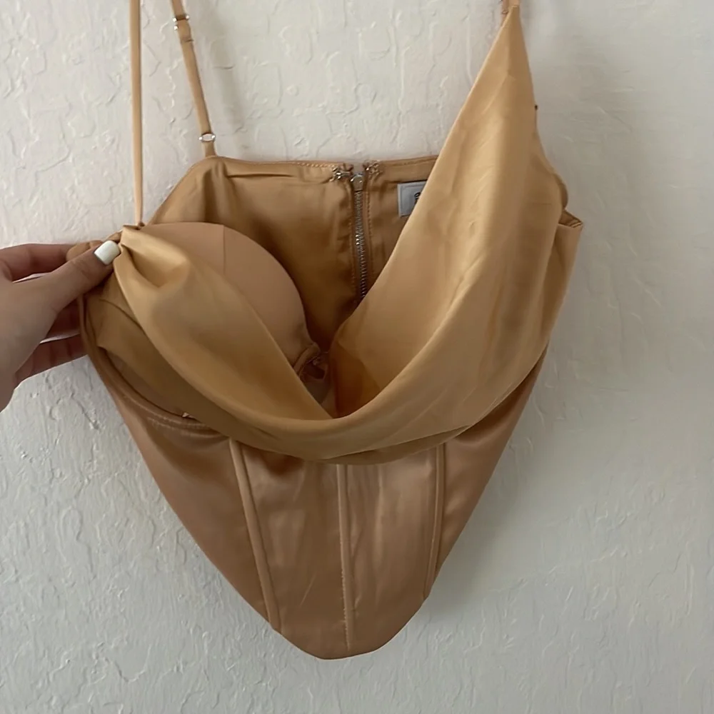 Oh Polly Satin Corset Top - Picture 6 of 7